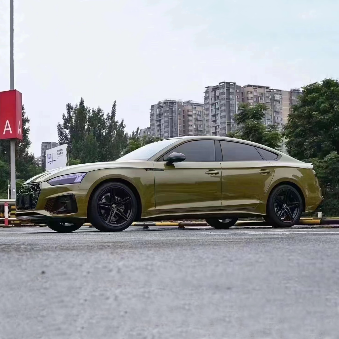 Ravoony Plus Glossy Crystal Fir Green Car Vinyl Wrap