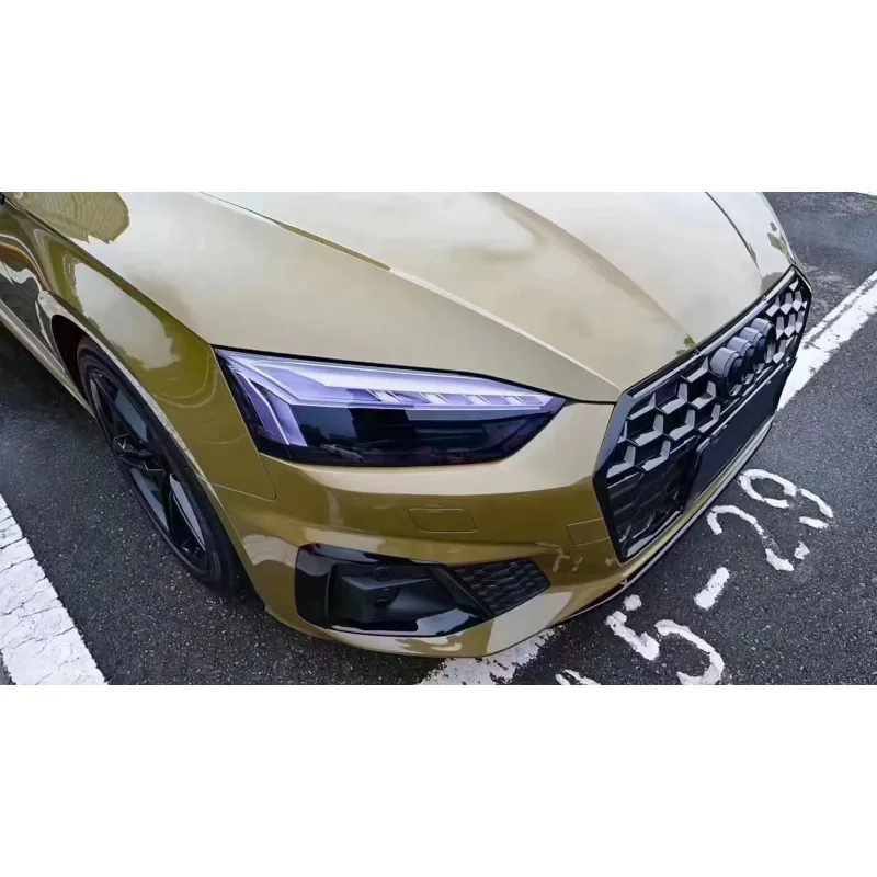 Glossy Crystal Fir Green Car Vinyl Wrap
