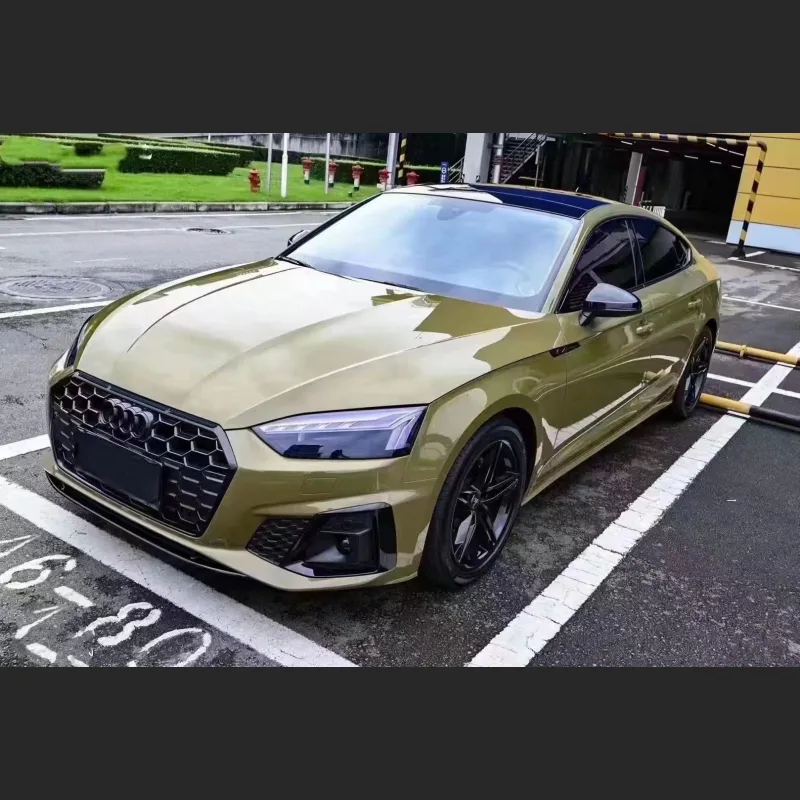 Ravoony Plus Glossy Crystal Fir Green Car Vinyl Wrap