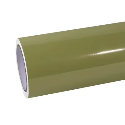 Ravoony Plus Glossy Crystal Fir Green Car Vinyl Wrap 01
