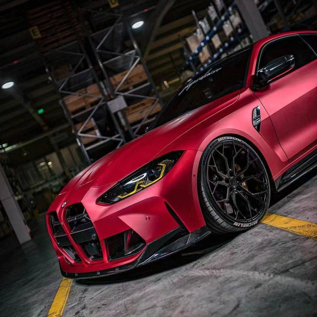 Ravoony Plus Matte Ceramics Red Car Vinyl Wrap