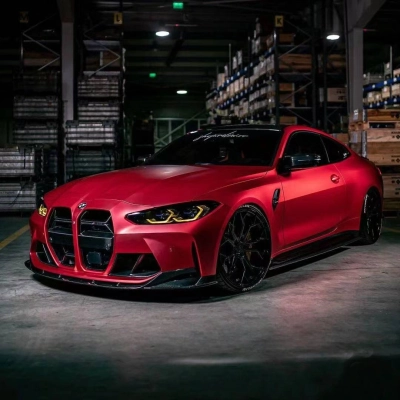 Ravoony Plus Matte Ceramics Red Car Vinyl Wrap 02