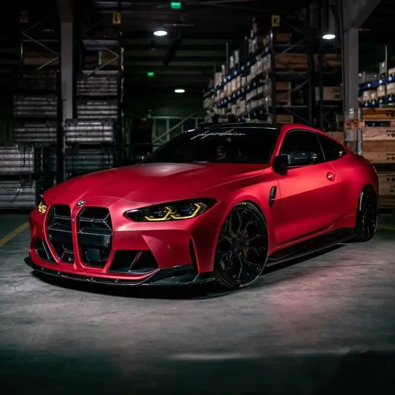 Ravoony Plus Matte Ceramics Red Car Vinyl Wrap