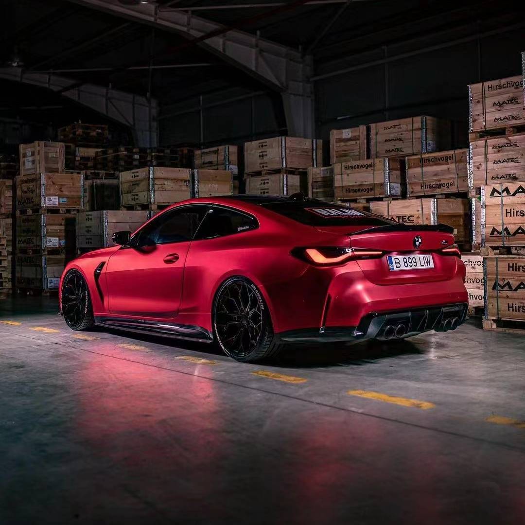 Ravoony Plus Matte Ceramics Red Car Vinyl Wrap