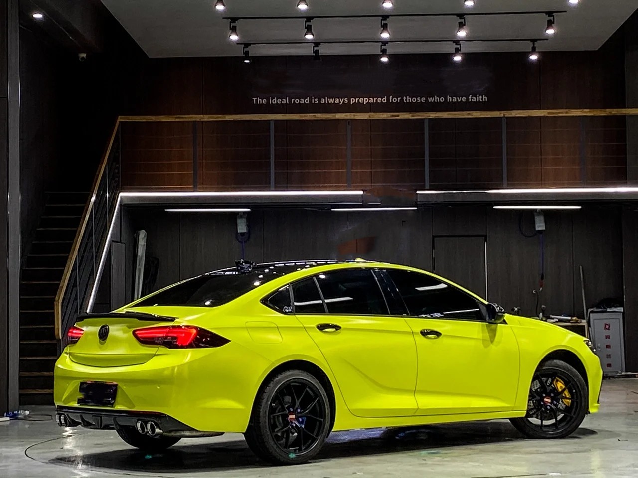 Ravoony Plus Matte Pure Metal Fluorescent Yellow Car Wrap