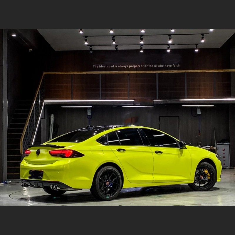 Ravoony Plus Matte Pure Metal Fluorescent Yellow Car Wrap