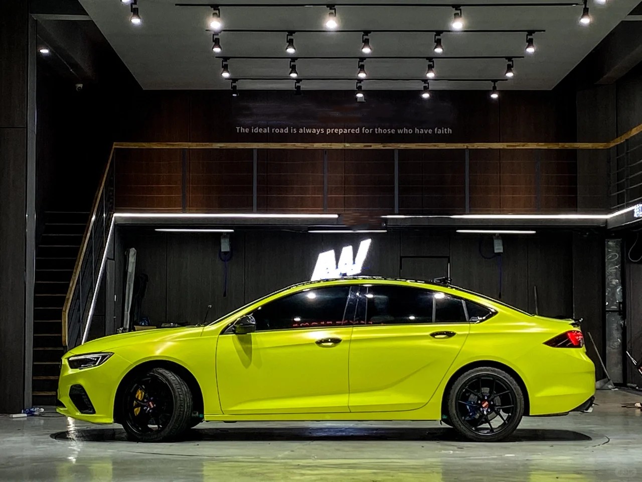 Ravoony Plus Matte Pure Metal Fluorescent Yellow Car Wrap