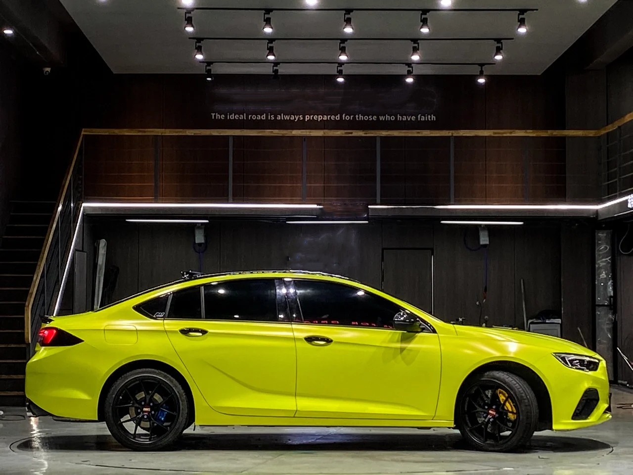 Ravoony Plus Matte Pure Metal Fluorescent Yellow Car Wrap