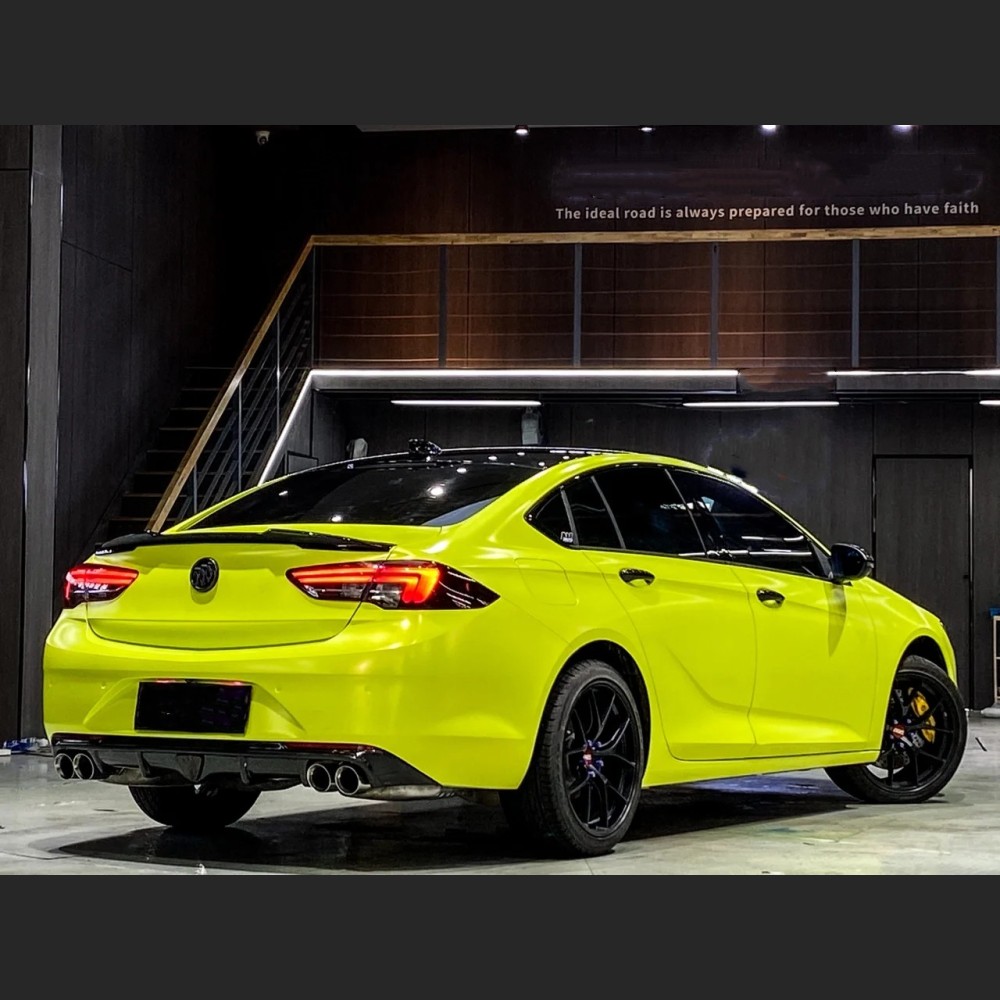 Ravoony Plus Matte Pure Metal Fluorescent Yellow Car Wrap