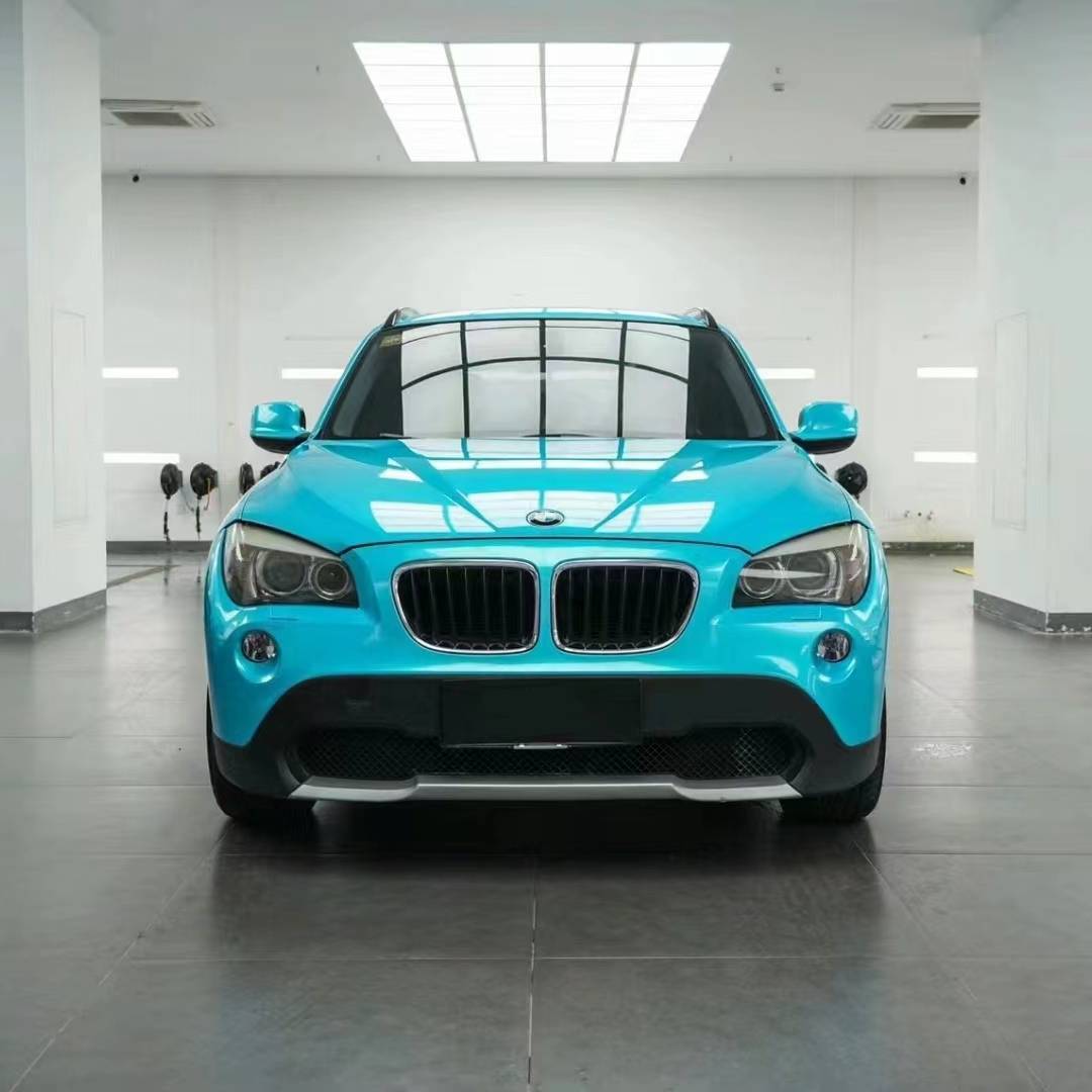  Ravoony Plus Gloss Metal Paint Ocean Blue Car Wrap