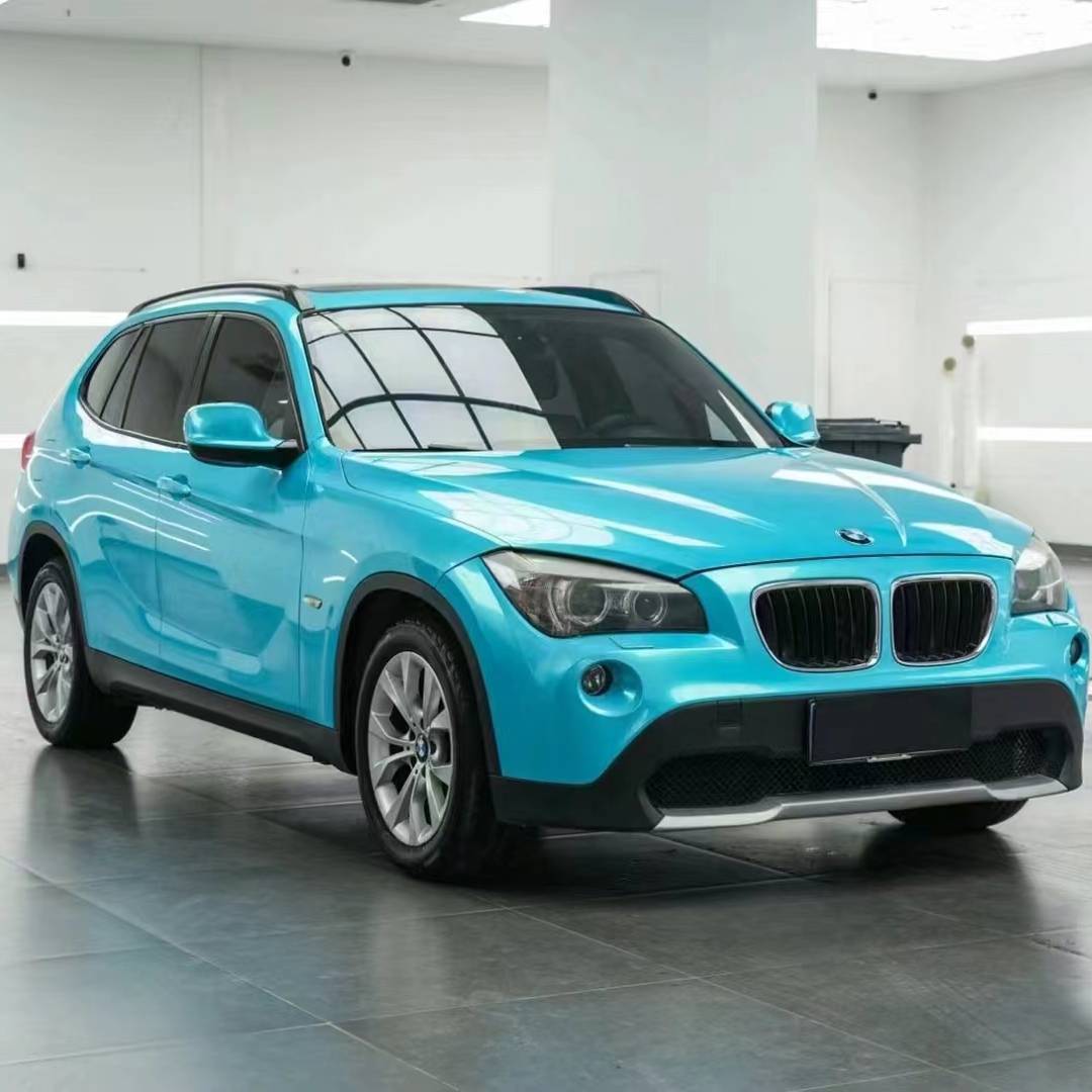  Ravoony Plus Gloss Metal Paint Ocean Blue Car Wrap