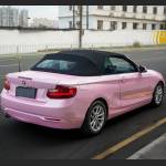 Ravoony Plus Gloss Macaron Cherry Pink Vinyl Car Wrap BMW 225I Wrap