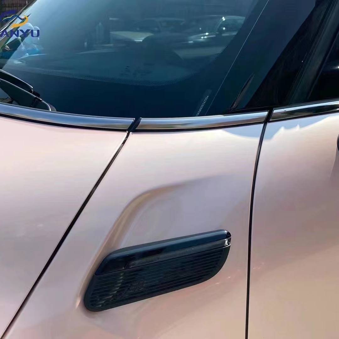 Ravoony Plus Gloss Macaron Peach Pink Vinyl Car Wrap Mini Cooper Wrap