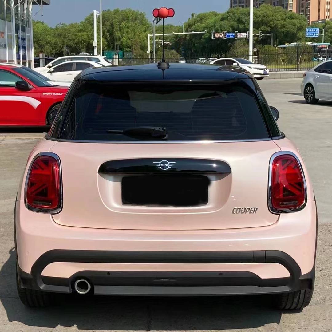 Ravoony Plus Gloss Macaron Peach Pink Vinyl Car Wrap Mini Cooper Wrap