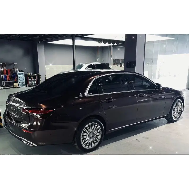 Gloss Metallic Mahogany Red Vinyl Wrap