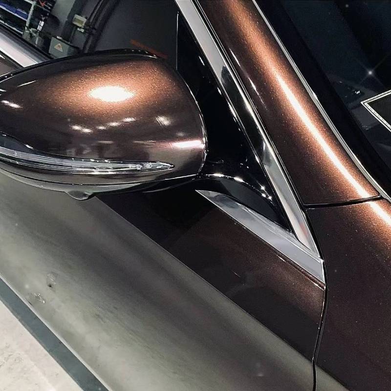 Gloss Metallic Mahogany Red Vinyl Wrap