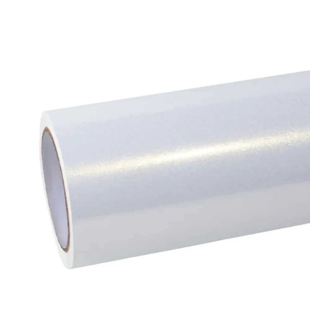 Ravoony Plus Glossy Diamond Gold White Car Wrap