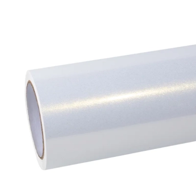 Ravoony Plus Glossy Diamond Gold White Car Wrap 01