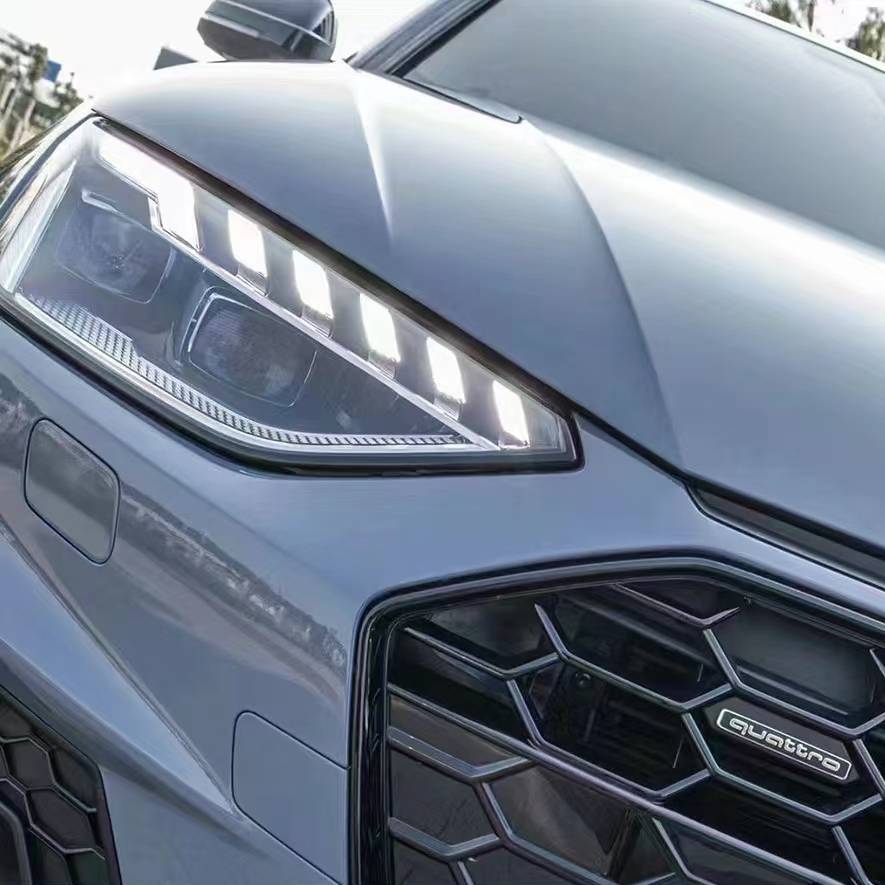 Ravoony Plus PET Glossy Crystal Cement Grey Car Wrap