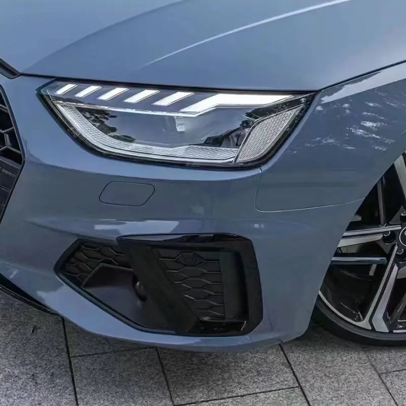 Ravoony Plus Glossy Crystal Cement Grey Car Wrap