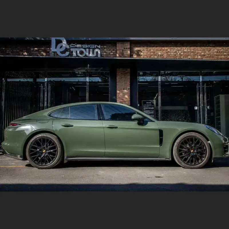 Ravoony Plus Glossy Olive Light Green Car Wrap
