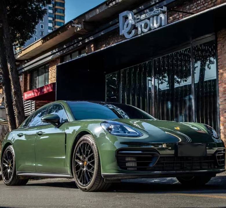 Ravoony Plus Glossy Olive Light Green Car Wrap