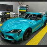 Ravoony Plus Gloss Metal Paint Lake Blue Car Wrap