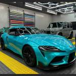 Ravoony Plus Gloss Metal Paint Lake Blue Car Wrap
