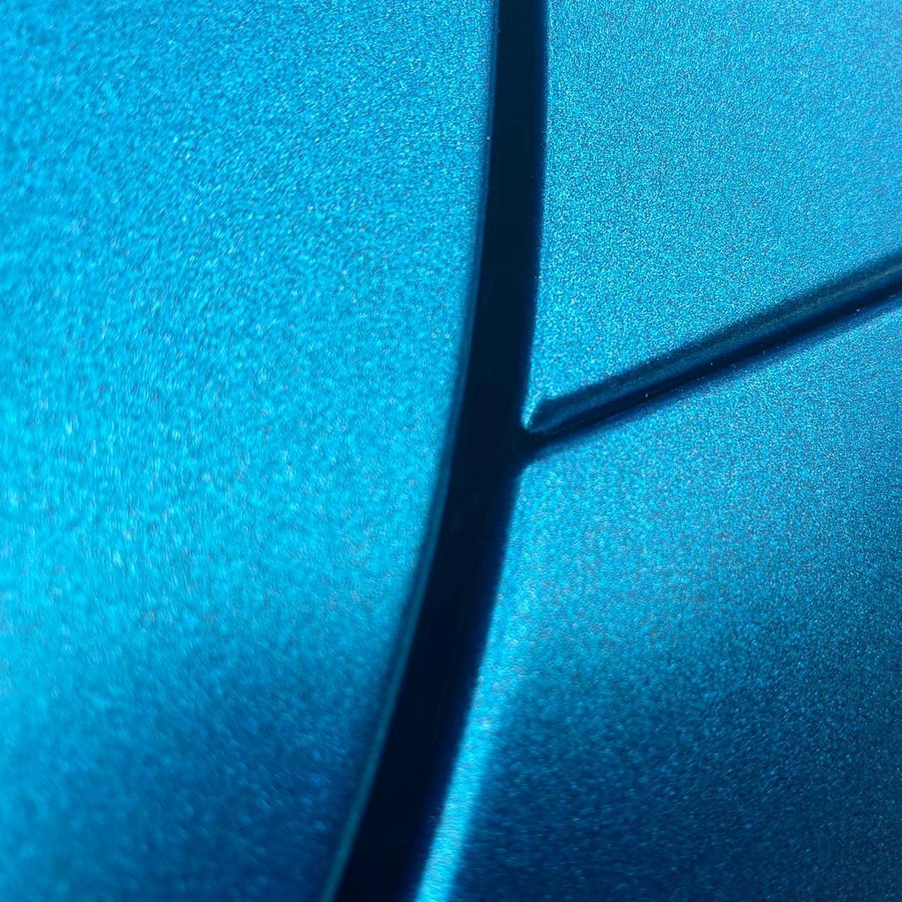Ravoony Plus Matte Heavy Metal Sparkle Blue Car Wrap