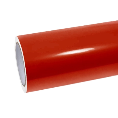 Ravoony Plus Glossy Metallic Paint Fire Red Vinyl Car Wrap 01