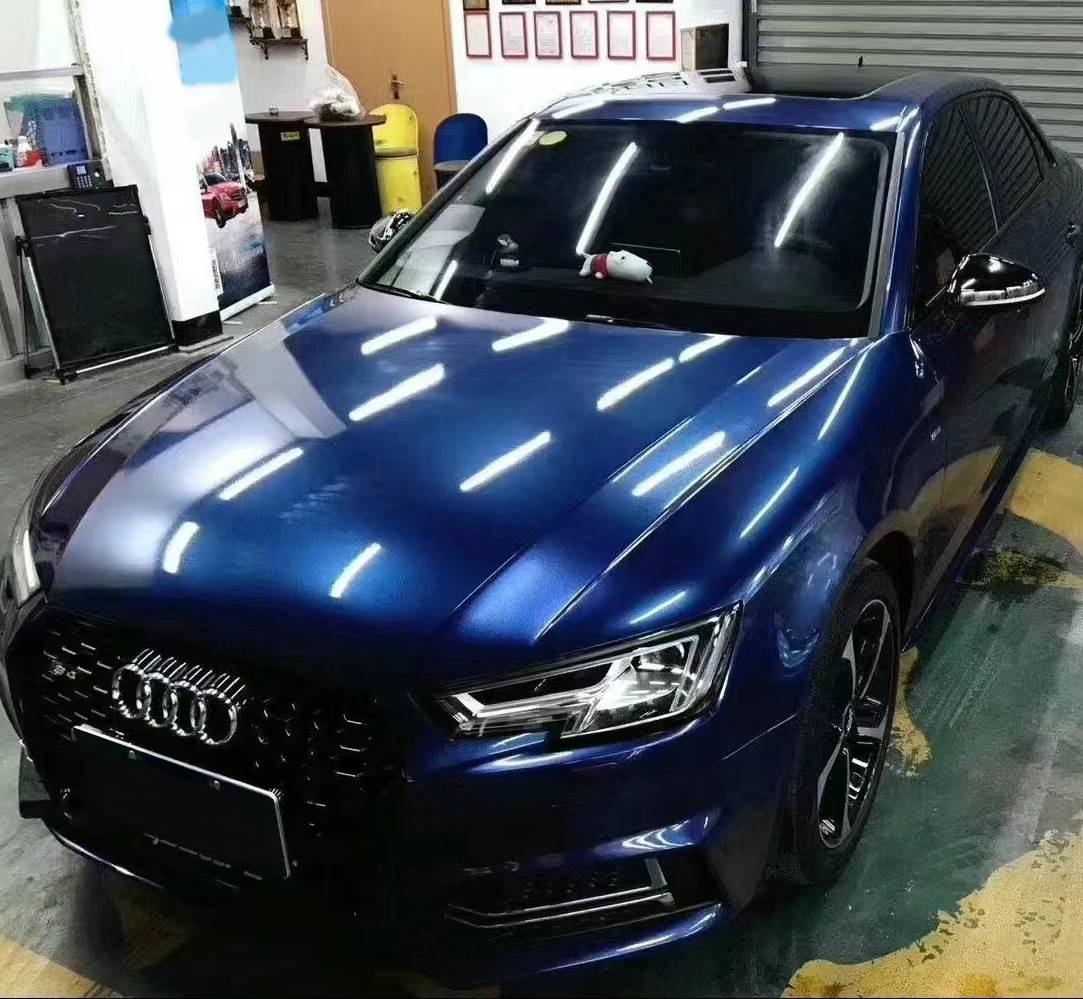 Ravoony Plus Glossy Metallic Intergalactic Blue Car Wrap