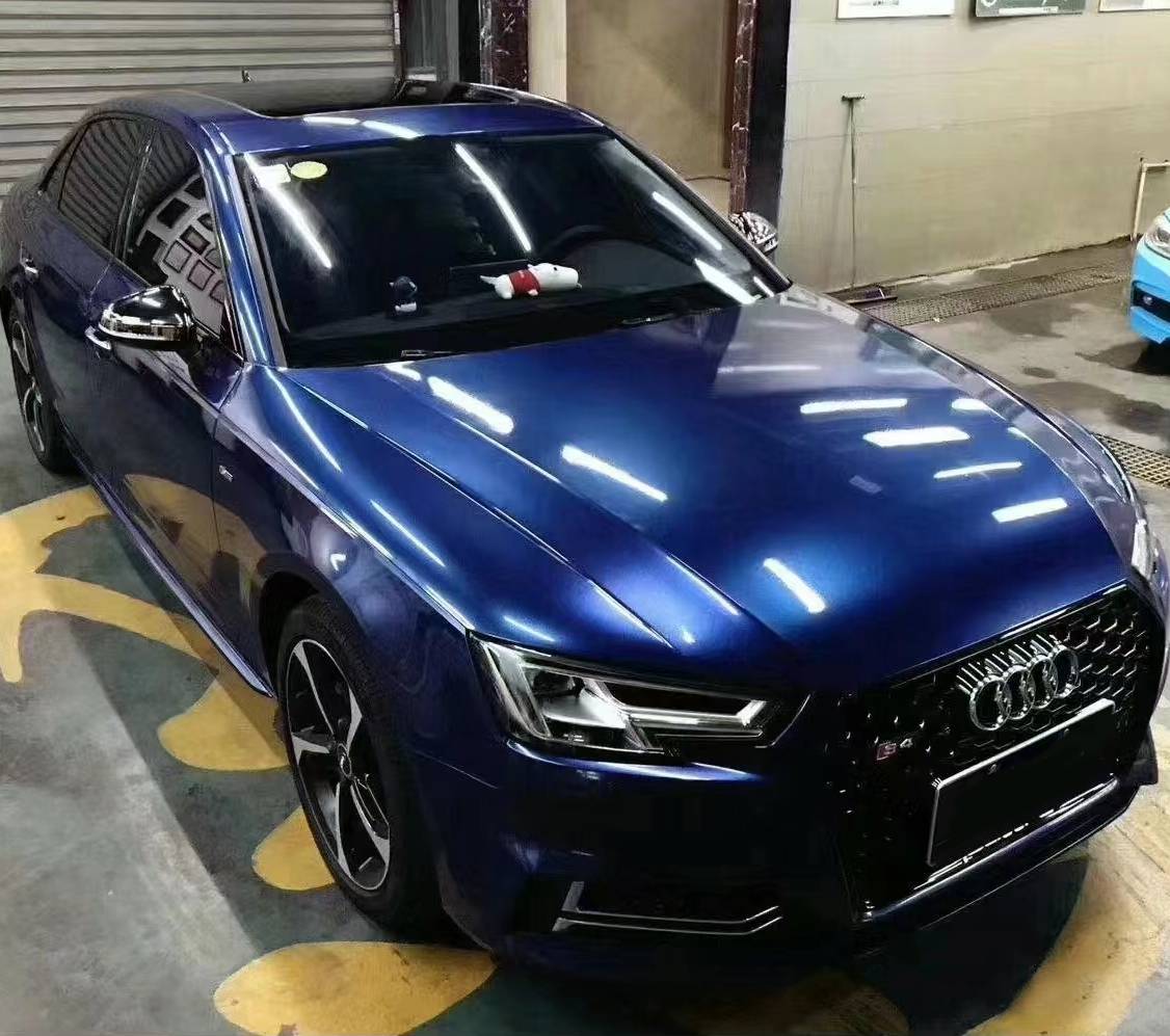 Ravoony Plus Glossy Metallic Intergalactic Blue Car Wrap