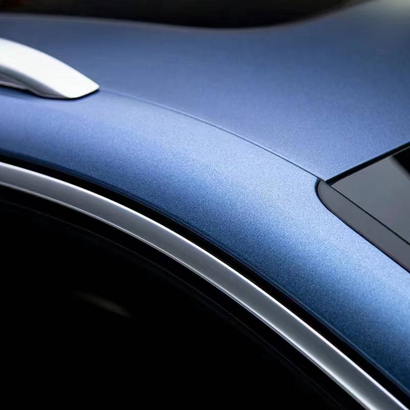 Ravoony Plus Matte Heavy Metalic Rainbow Blue Car Wrap