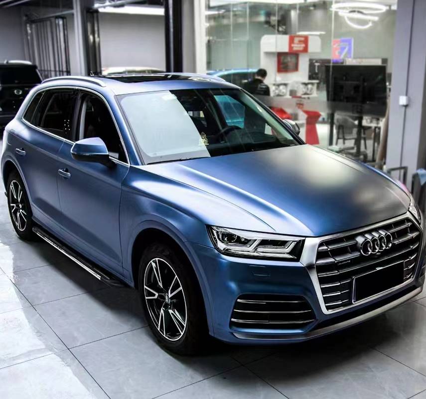 Ravoony Plus Matte Heavy Metalic Rainbow Blue Car Wrap