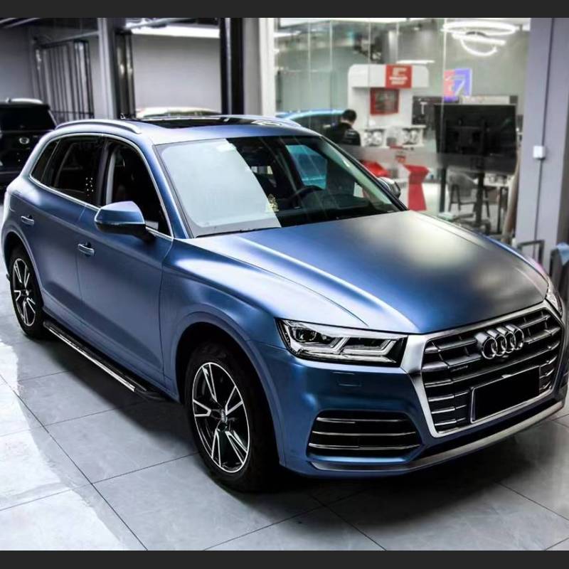Ravoony Plus Matte Heavy Metalic Rainbow Blue Car Wrap