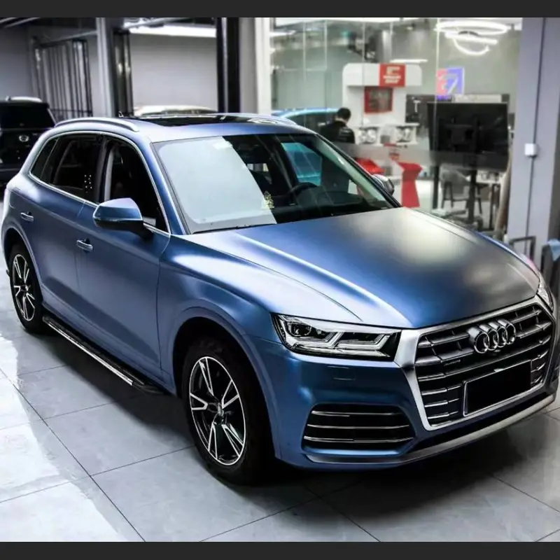 Ravoony Plus Matte Heavy Metalic Rainbow Blue Car Wrap