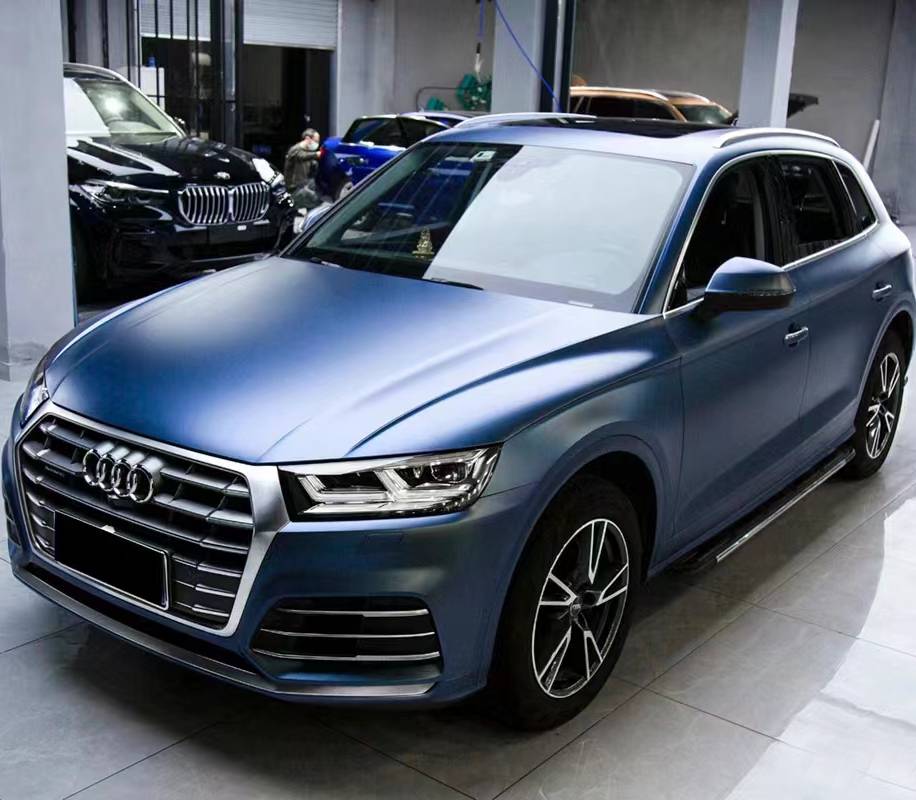 Ravoony Plus Matte Heavy Metalic Rainbow Blue Car Wrap