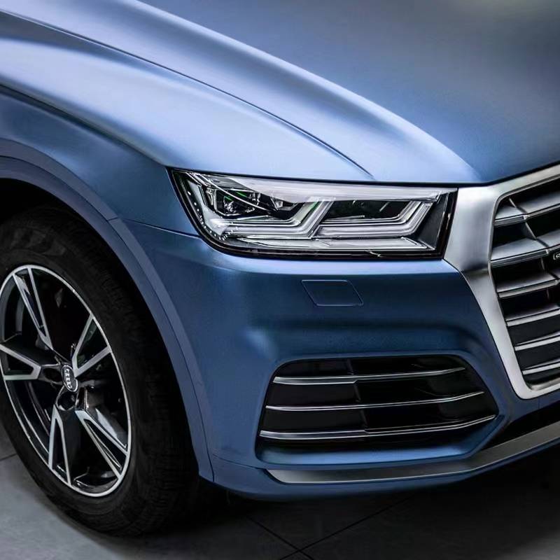 Ravoony Plus Matte Heavy Metalic Rainbow Blue Car Wrap