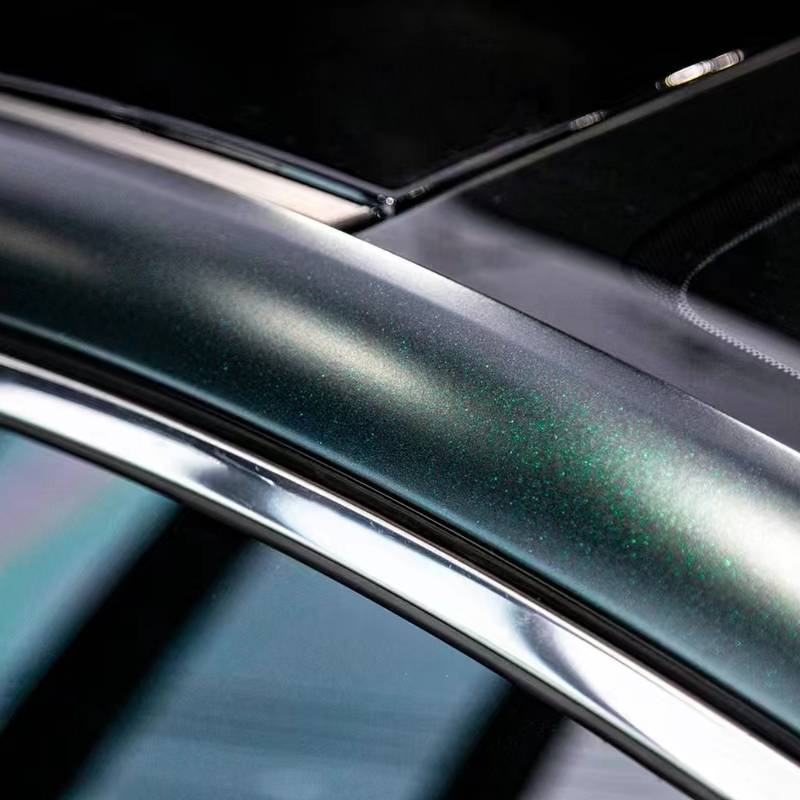 Ravoony Plus Matte Heavy Metallic Midnight Green Car Vinyl Wrap
