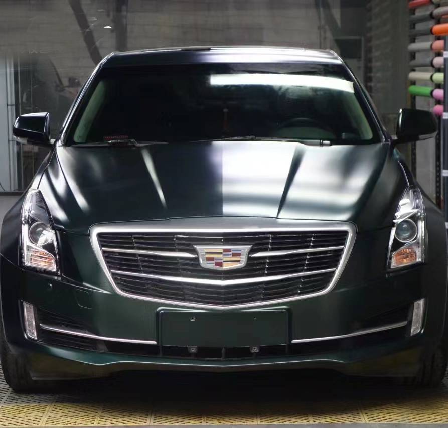 Ravoony Plus Matte Heavy Metallic Midnight Green Car Vinyl Wrap