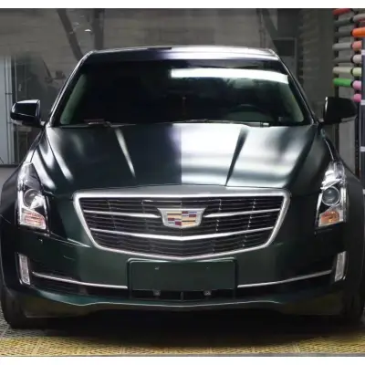 Ravoony Plus Matte Heavy Metallic Midnight Green Car Vinyl Wrap 02
