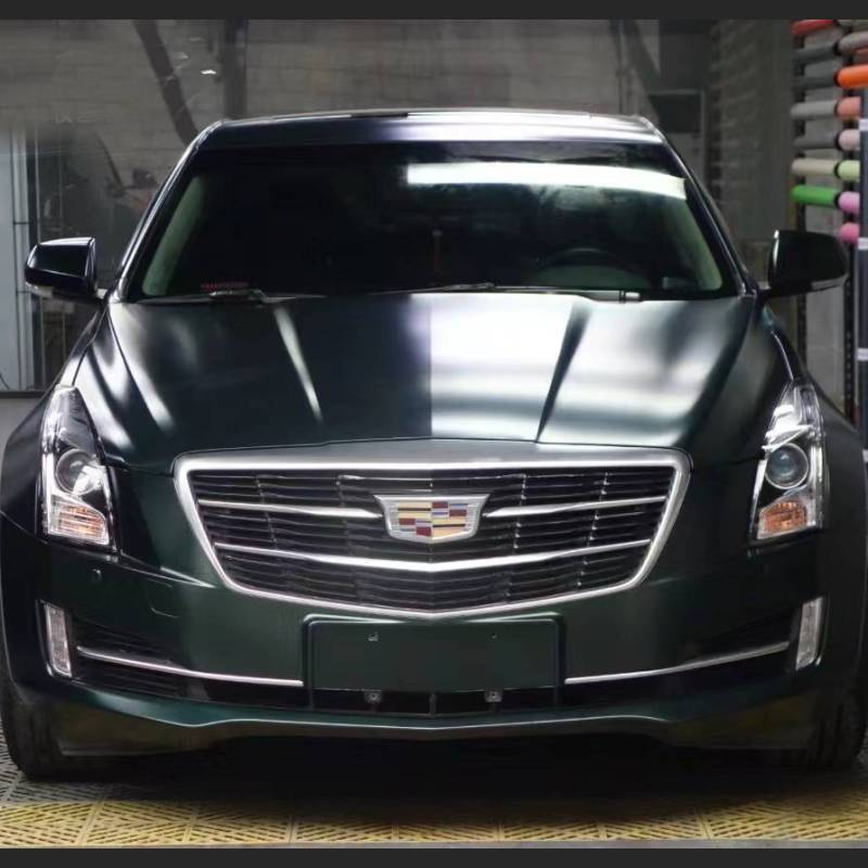 Ravoony Plus Matte Heavy Metallic Midnight Green Car Vinyl Wrap