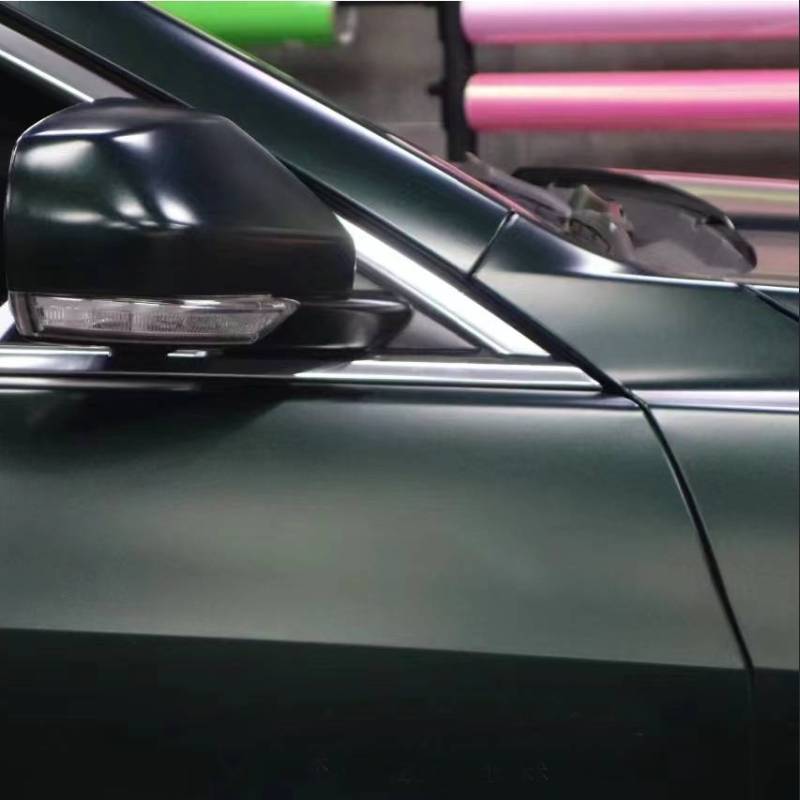 Ravoony Plus Matte Heavy Metallic Midnight Green Car Vinyl Wrap