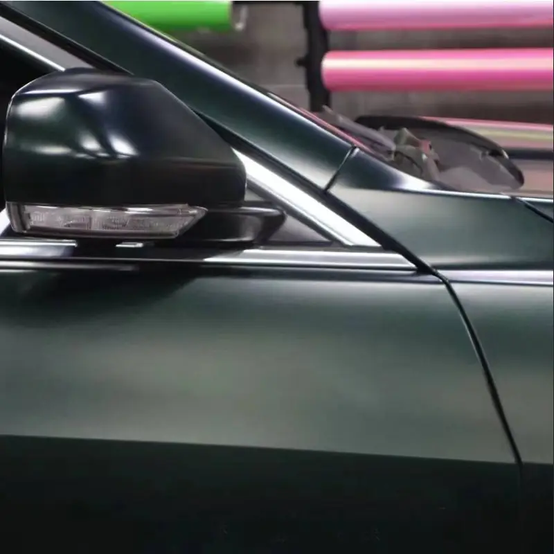 Metallic Midnight Green Car Wrap,Best Ravoony Gloss Metallic