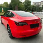 Ravoony Plus Glossy Metallic Paint China Red Vinyl Car Wrap