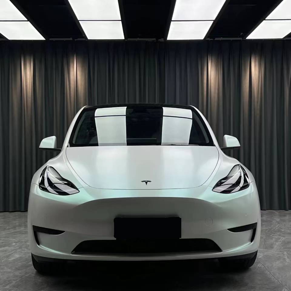 Ravoony Plus Matte Aurora White Car Vinyl Wrap