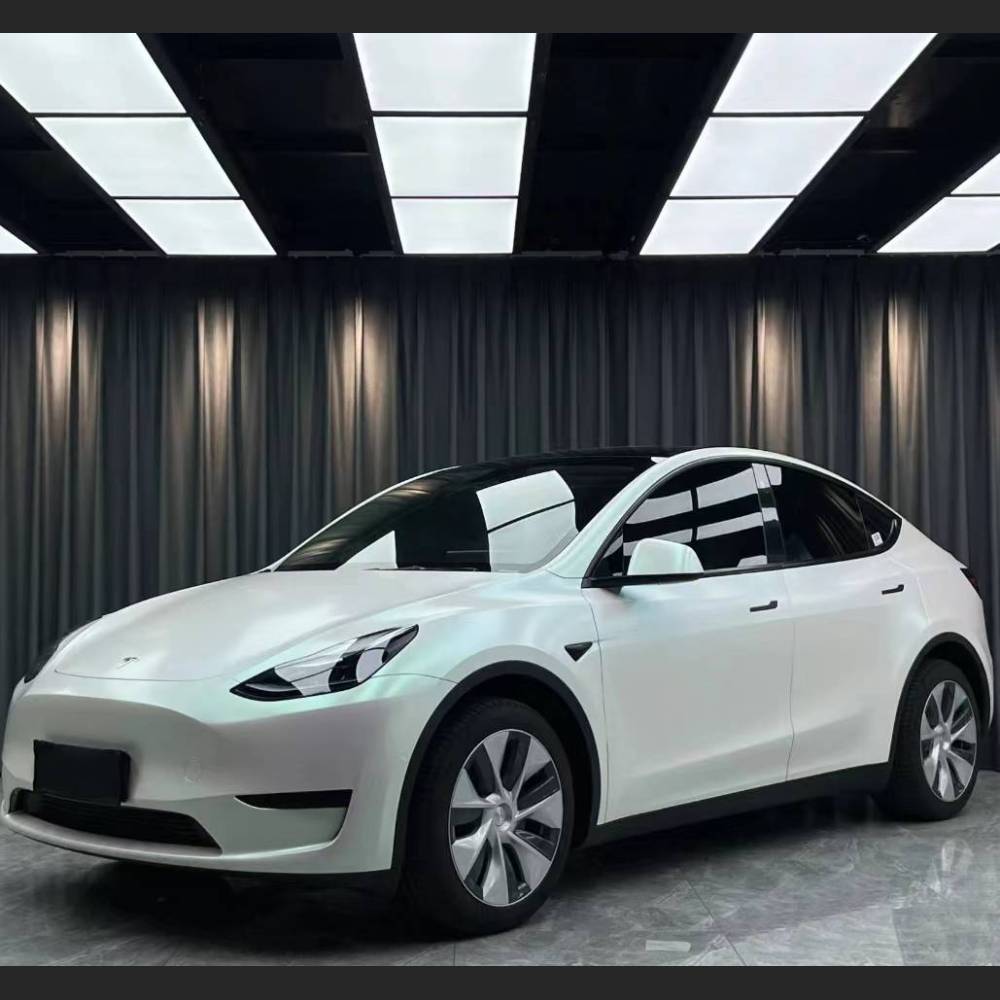 Ravoony Plus Matte Aurora White Car Vinyl Wrap