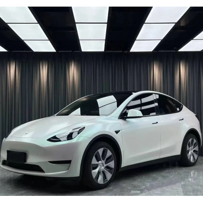 Ravoony Plus Matte Aurora White Car Vinyl Wrap 02