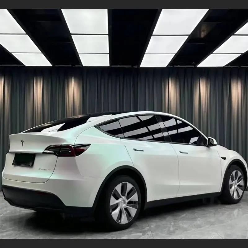 Ravoony Plus Matte Aurora White Car Vinyl Wrap