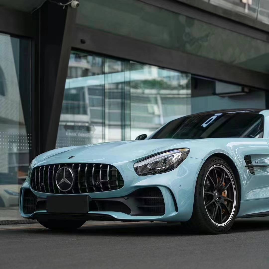 Ravoony Plus PET Glossy Meisen Blue Car Vinyl Wrap